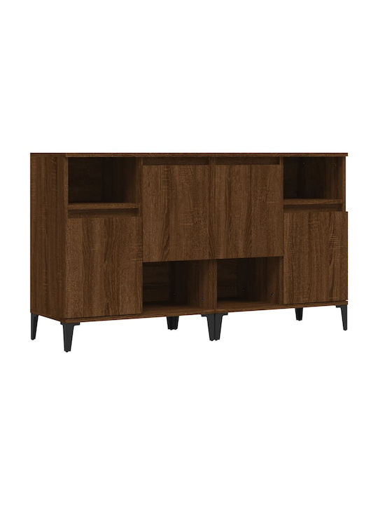 Sideboard Wooden Brown Oak 120x35x70cm