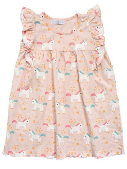 Funky Kids Dress Sleeveless Pink