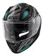 Givi H50.7 Rebel Full Face Helmet ECE 22.06 1490gr Matt Black/Light Blue GIV000KRA202