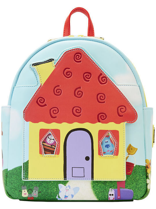 Loungefly Blues Clue's Open House Kids Bag Backpack Multicolored 22.9cmx11.4cmx26.7cmcm Nickelodeon Blues Clues Open House Mini Loungefly Blues Clue's Open House Kids Bag Backpack Multicolored 22.9cmx11.4cmx26.7cmcm Nickelodeon Blues Clues Open House Mini