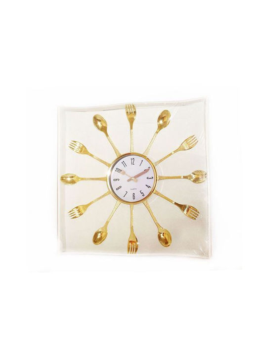 Decorative kitchen wall clock - Spoons