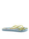 Mitsuko Frauen Flip Flops in Gelb Farbe