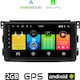 Auto-Audiosystem für Smart FürZwei 2007-2010 (Bluetooth/USB/AUX/WiFi/GPS/Apple-Carplay/Android-Auto) mit Touchscreen 9"
