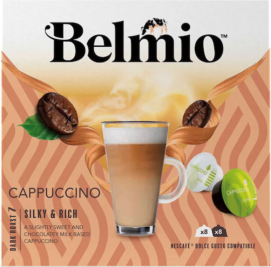 Belmio Κάψουλες Cappuccino Συμβατές με Μηχανή Dolce Gusto 8caps
