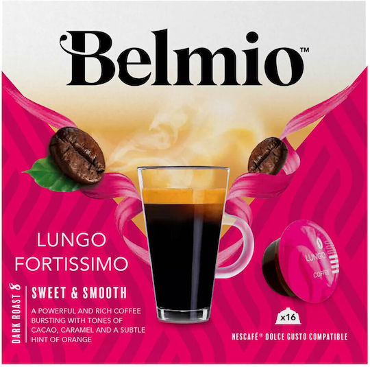 Belmio Capsule Espresso Lungo Fortissimo Compatibile cu Mașina Dolce Gusto 16capace