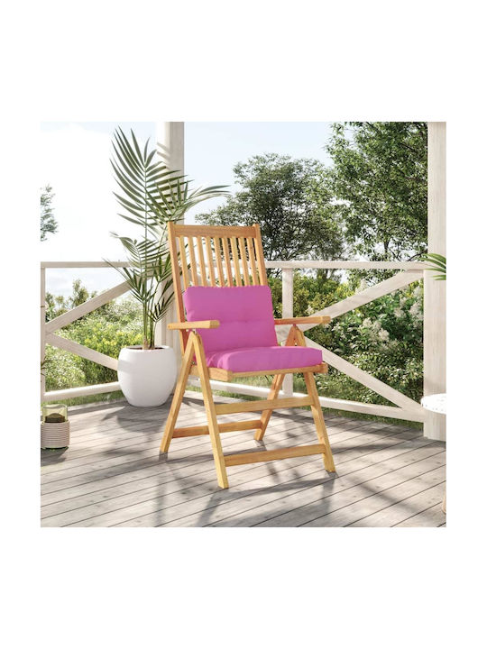 vidaXL Waterproof Garden Chair Cushion Pink 50x40cm.
