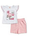 Kinder-Set mit Shorts Sommer 2Stück Weiß
