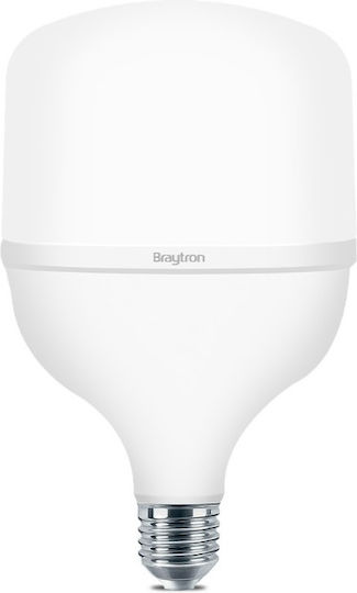 Braytron Λάμπα LED 38W για Ντουί E27 και Σχήμα T120 Ψυχρό Λευκό 4260lm