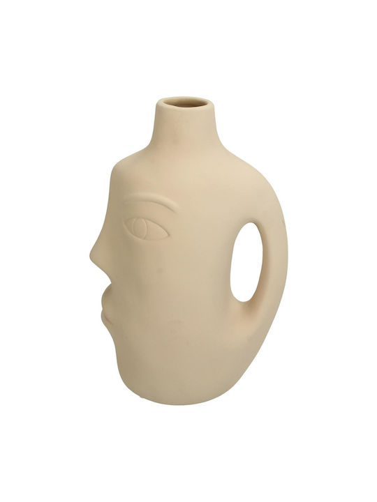 ArteLibre Vază Decorativă Ceramică Bej 18.3x11.3x28cm 1buc