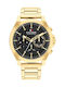 Tommy Hilfiger Lance Men's Watch 46mm Battery with Gold Metal Bracelet