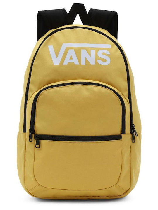 Vans Ranged 2 Σχολική Τσάντα Πλάτης Γυμνασίου - Λυκείου Κίτρινη