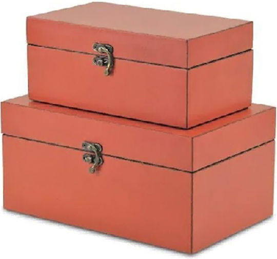 Iliadis Set Dekorative Boxen Holz 2Stück