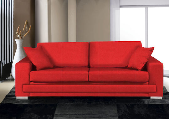 Matrix Διθέσιος Καναπές Κόκκινος 165x90x90εκ.