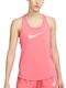 Nike Αμάνικη Γυναικεία Μπλούζα Καλοκαιρινή Sea Coral