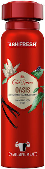 Old Spice Oasis Smoked Vanilla Αποσμητικό 48h σε Spray Χωρίς Αλουμίνιο 150ml