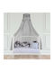 Greenwich Polo Club Κουνουπιέρα Κούνιας από Τούλι Γκρι 500x200x200εκ.