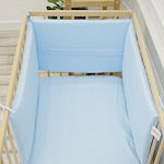 abo Crib Bumpers Classic Inside Light Blue 40x215cm