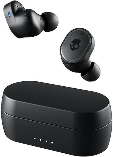 Skullcandy Sesh In-ear Bluetooth Handsfree Ακουστικά με Αντοχή στον Ιδρώτα και Θήκη Φόρτισης Μαύρα