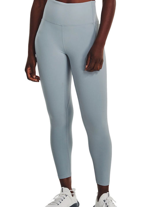 Under Armour Meridian Women's Cropped Running Legging Harbor Blue / Metallic Silver