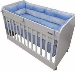 Beboulino Crib Bumpers Classic Inside Blue 60x120cm