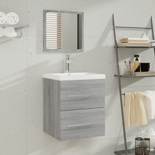 vidaXL Countertop with Sink L41xW38.5xH48cm Sonoma