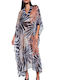 Bluepoint Damen Maxi Kaftan Strand Mehrfarbig