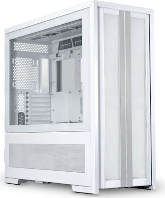 Lian Li V3000 Plus GGF Edition Gaming Full Tower Computer Case with Window Panel and RGB Lighting White