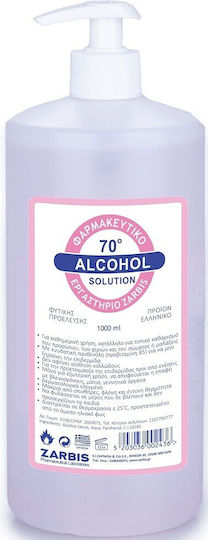 Zarbis Camoil Johnz Почистващ алкохолен лосион 70° Alcohol Разтвор с помпа 1000мл