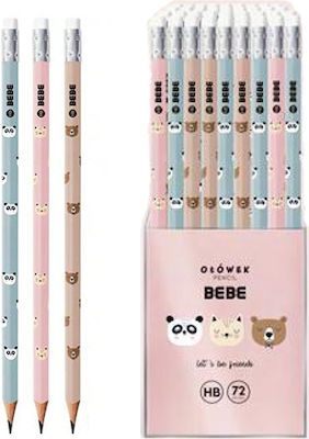 Pencils with eraser Interdruk Cute Animal HB