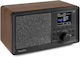 Audizio Padova Επιτραπέζιο Ραδιόφωνο Ρεύματος DAB+ με Bluetooth και USB Καφέ