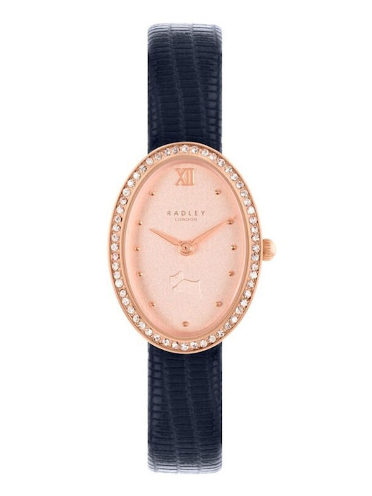 Radley Γυναικείο Ρολόι 23mm Μπαταρίας με Navy Μπλε / Navy Μπλε Δερμάτινο Λουράκι