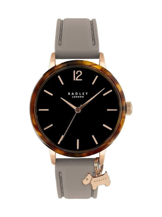 Radley Damen Uhr mit Gray Kautschukarmband