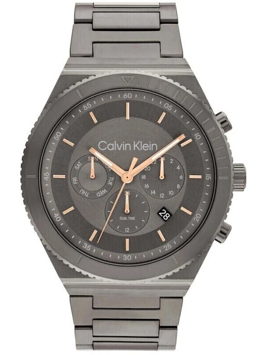 Calvin Klein Fearless Ανδρικό Ρολόι 44mm Χρονογ...