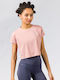 GSA 172339 Women's Athletic Blouse Short Sleeve Pink