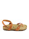 Leather Women's Flat Sandals Anatomic with Strap Aragosta