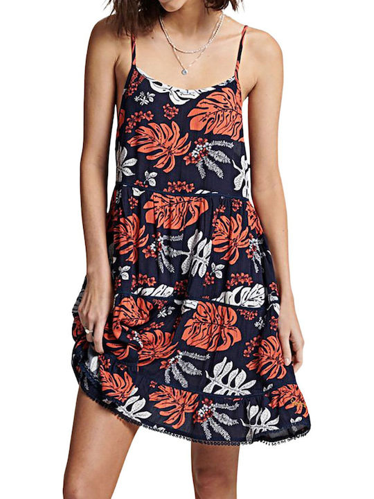 Superdry Лятна Mini Комбинезон Рокля Тъмносин