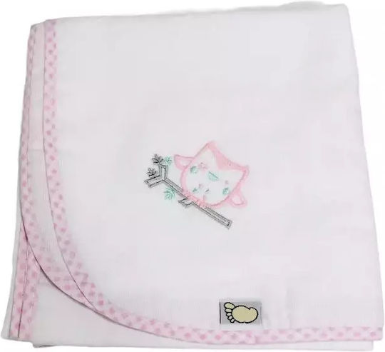 Figlio Bino Cotton Swaddle Wrap White 88x90cm.
