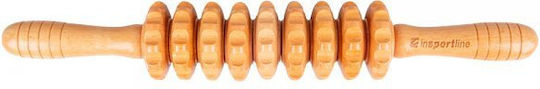 inSPORTline Marlee 300 Ξύλινο Roller Μασάζ για τη Μέση & την Πλάτη Καφέ