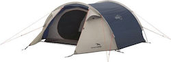 Easy Camp Vega 300 Compact Camping Tent Tunnel Blue with Double Cloth 3 Seasons for 3 People 325x240x95cm