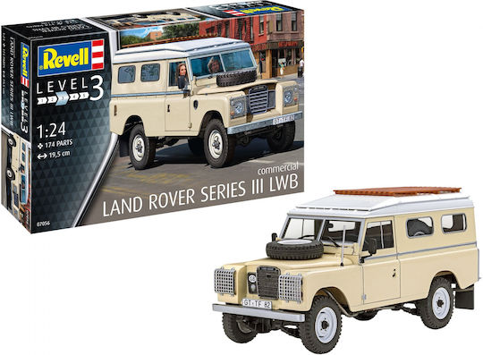 Revell Land Rover Series III LWB Modeling Figure Car 174 Pieces in Scale 1:24 1.9cm.