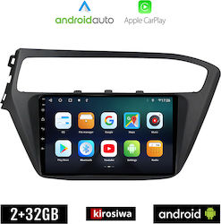 Kirosiwa Car-Audiosystem für Hyundai i20 2019> (Bluetooth/USB/AUX/WiFi/GPS/Apple-Carplay/Android-Auto) mit Touchscreen 9"