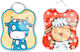 X-treme Baby Waterproof Bib Plastic with Elastic Neck Opening Multicolored 2pcs