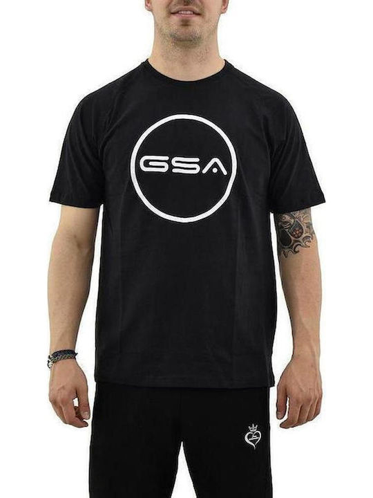 GSA GSA Herrenblusen Kurzarm T-Shirts Schwarz