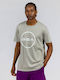 Herrenblusen Kurzarm T-Shirt Grau