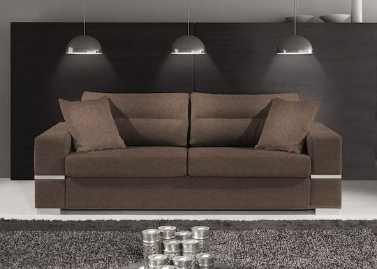 Fenia Two-Seater Couch Chocolate Brown 165x90x90 cm