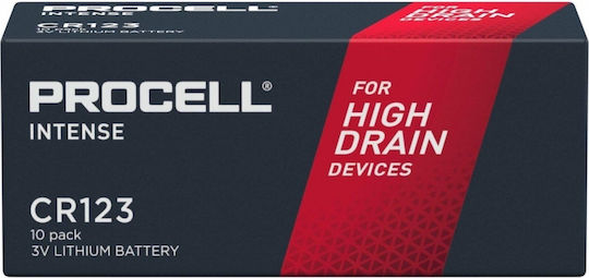Procell Intense Baterie de Litiu CR123 3V De Unică Folosință (Durată Lungă de Viață) 10 Bucăți