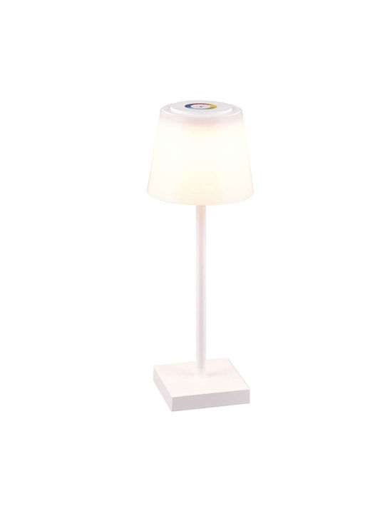 Trio Lighting Sanchez Tabletop Decorative Lamp with RGB Lighting LED Battery White