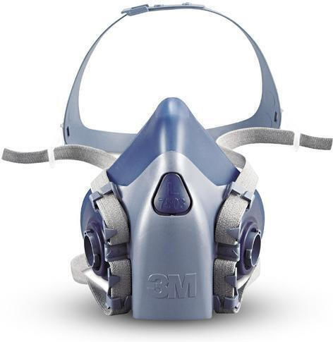 3M Mask Half Face with Replaceable Filters 7503 Blue