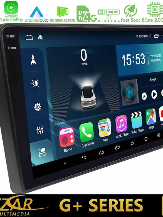 Bizzar Car Audio System for Peugeot Boxer Fiat Ducato Citroen Jumper Porsche Boxster 2006-2011 (Bluetooth/USB/WiFi/GPS/Apple-Carplay/Android-Auto) with Touch Screen 9"