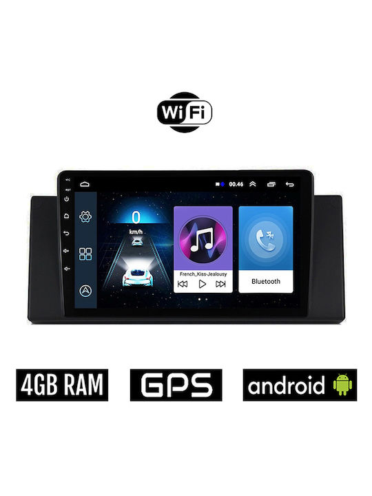 Car Audio System for BMW X5 (E53) / X5 1999-2006 (Bluetooth/USB/WiFi/GPS/Apple-Carplay/Android-Auto) with Touch Screen 9"